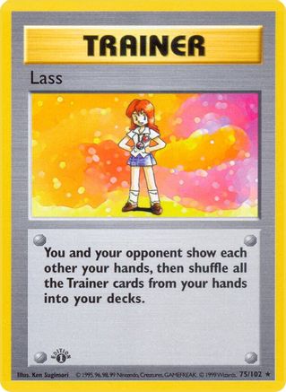 Lass 075  - 1st Edition Base Set Shadowless - Rare