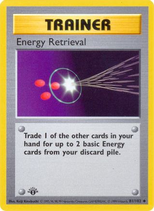 Energy Retrieval (081) [Base Set Shadowless] 1st Edition - Uncommon