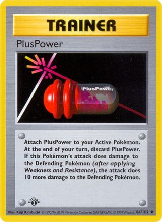 PlusPower (084) [Base Set Shadowless] 1st Edition - Uncommon