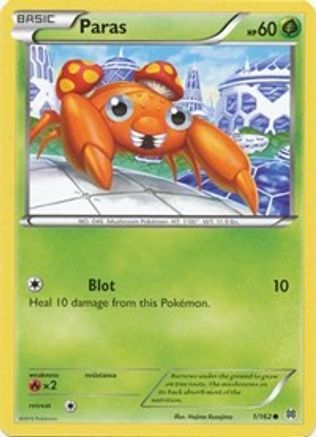 Paras 001  - Reverse Holofoil XY  BREAKthrough - Common