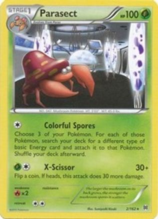 Parasect 002  - Reverse Holofoil XY  BREAKthrough - Rare