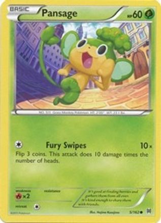 Pansage 005  - Reverse Holofoil XY  BREAKthrough - Common