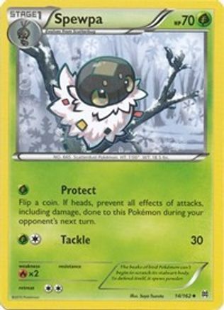 Spewpa (014/162) [XY  BREAKthrough] Normal - Uncommon
