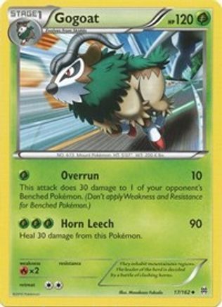 Gogoat (017/162) [XY  BREAKthrough] Reverse Holofoil - Uncommon