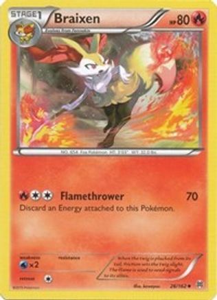 Braixen (026/162) [XY  BREAKthrough] Normal - Uncommon