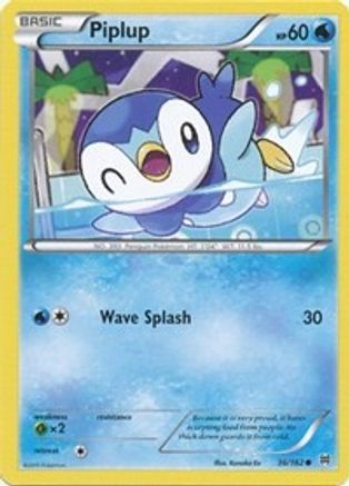 Piplup (036/162) [XY  BREAKthrough] Reverse Holofoil - Common