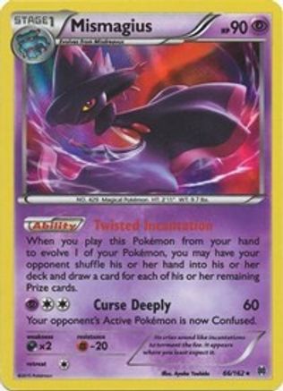 Mismagius (066/162) [XY  BREAKthrough] Reverse Holofoil - Holo Rare