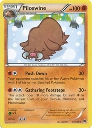 Piloswine (081/162) [XY  BREAKthrough] Normal - Uncommon