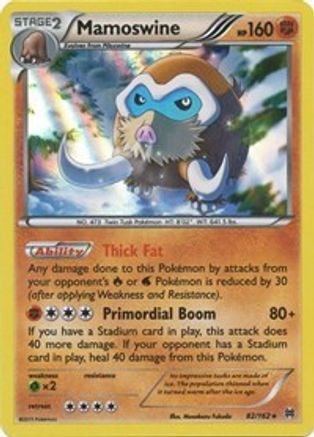 Mamoswine (082/162) [XY  BREAKthrough] Reverse Holofoil - Holo Rare