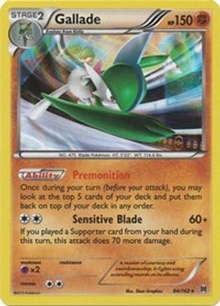 Gallade (084/162) [XY  BREAKthrough] Reverse Holofoil - Holo Rare