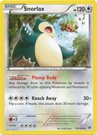 Snorlax (118/162) [XY  BREAKthrough] Normal - Uncommon