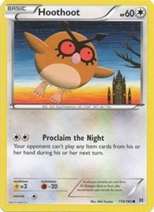 Hoothoot (119/162) [XY  BREAKthrough] Normal - Common
