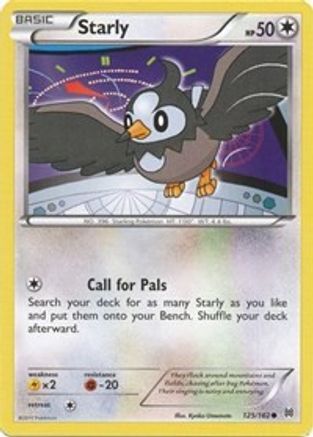 Starly (125/162) [XY  BREAKthrough] Reverse Holofoil - Common