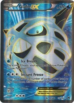 Glalie EX (Full Art) (155/162) [XY  BREAKthrough] Holofoil - Ultra Rare