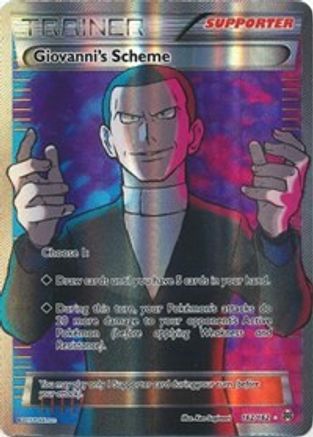 Giovanni's Scheme (Full Art) (162/162) [XY  BREAKthrough] Holofoil - Ultra Rare