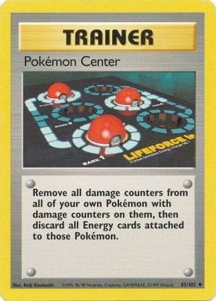 Pokemon Center (085/102) [Base Set] Normal - Uncommon