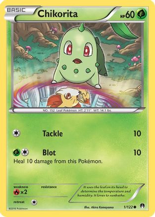 Chikorita (001/122) [XY  BREAKpoint] Normal - Common