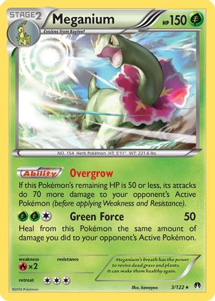 Meganium 003  - Holofoil XY  BREAKpoint - Holo Rare
