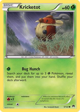 Kricketot (005/122) [XY  BREAKpoint] Reverse Holofoil - Common