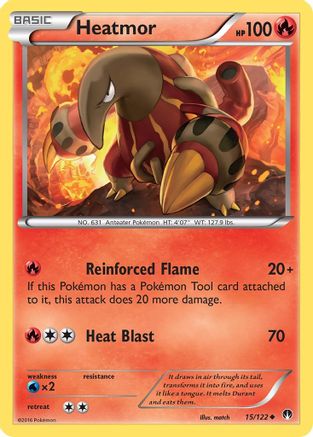 Heatmor (015/122) [XY  BREAKpoint] Reverse Holofoil - Uncommon