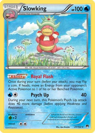 Slowking (021/122) [XY  BREAKpoint] Reverse Holofoil - Holo Rare