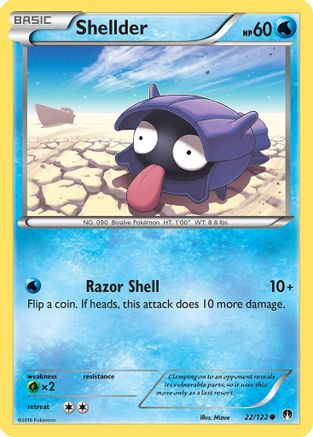 Shellder (022/122) [XY  BREAKpoint] Reverse Holofoil - Common