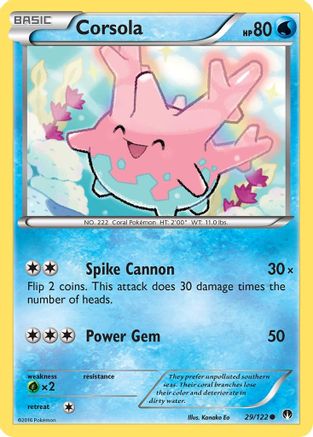 Corsola (029/122) [XY  BREAKpoint] Normal - Common