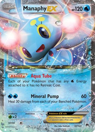 Manaphy EX 032  - Holofoil XY  BREAKpoint - Ultra Rare