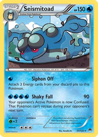 Seismitoad (035/122) [XY  BREAKpoint] Normal - Rare