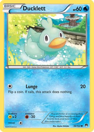 Ducklett (036/122) [XY  BREAKpoint] Normal - Common