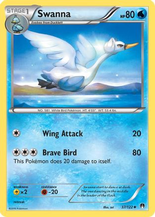 Swanna (037/122) [XY  BREAKpoint] Normal - Uncommon
