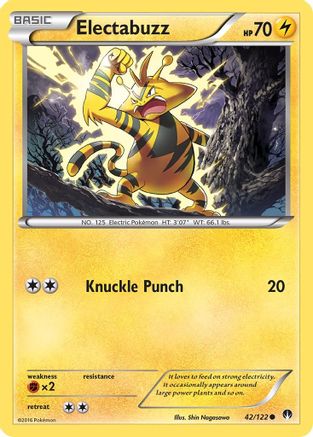 Electabuzz (042/122) [XY  BREAKpoint] Reverse Holofoil - Common