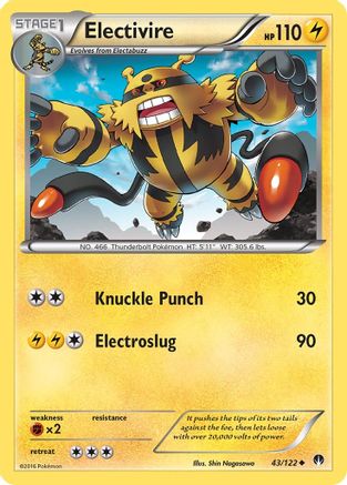 Electivire (43/122) [XY  BREAKpoint] Normal - Uncommon
