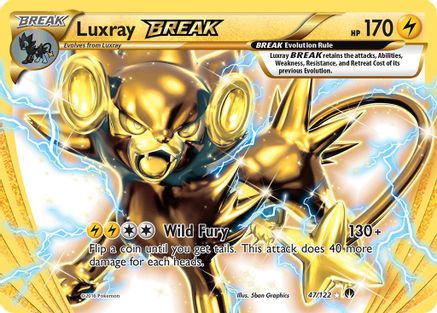 Luxray BREAK 047  - Holofoil XY  BREAKpoint - Rare BREAK