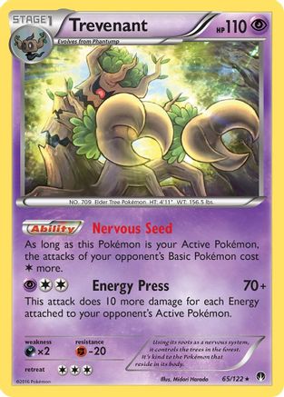 Trevenant (065/122) [XY  BREAKpoint] Reverse Holofoil - Rare