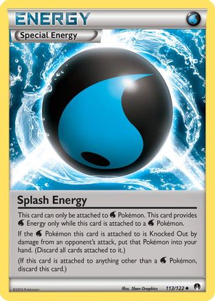 Splash Energy (113/122) [XY  BREAKpoint] Reverse Holofoil - Uncommon