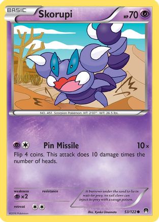 Skorupi (053/122) [XY  BREAKpoint] Reverse Holofoil - Common