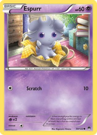 Espurr (058/122) [XY  BREAKpoint] Reverse Holofoil - Common