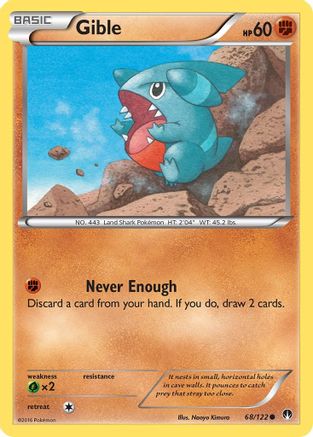 Gible (068/122) [XY  BREAKpoint] Normal - Common