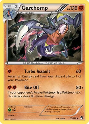 Garchomp (070/122) [XY  BREAKpoint] Reverse Holofoil - Holo Rare