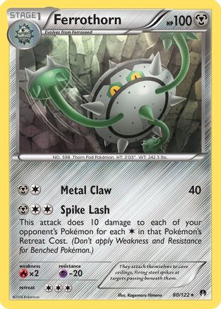 Ferrothorn (80/122) [XY  BREAKpoint] Normal - Rare