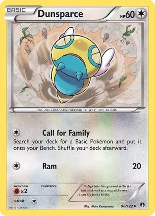 Dunsparce (090/122) [XY  BREAKpoint] Normal - Uncommon