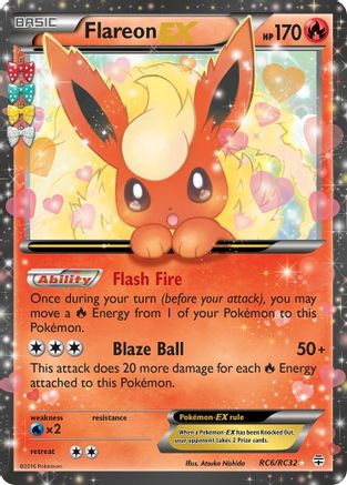 Flareon EX (RC6/83) [Generations Radiant Collection] Holofoil - Ultra Rare