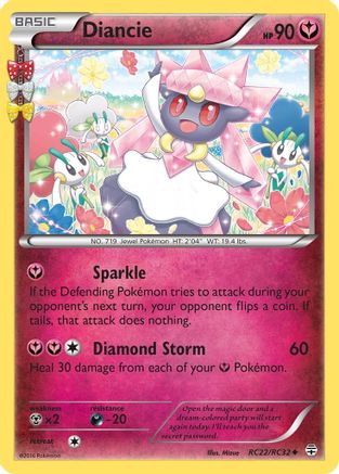 Diancie (RC22/83) [Generations Radiant Collection] Holofoil - Uncommon