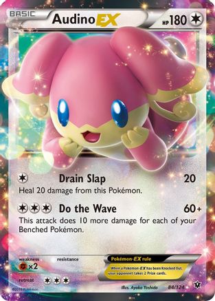 Audino EX (084/124) [XY  Fates Collide] Holofoil - Ultra Rare