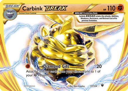Carbink BREAK (051/124) [XY  Fates Collide] Holofoil - Rare BREAK