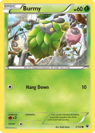 Burmy (002/124) [XY  Fates Collide] Normal - Common