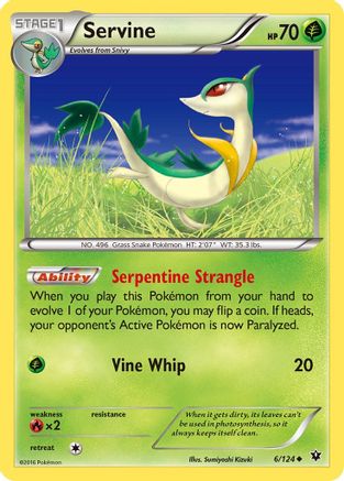 Servine (006/124) [XY  Fates Collide] Normal - Uncommon