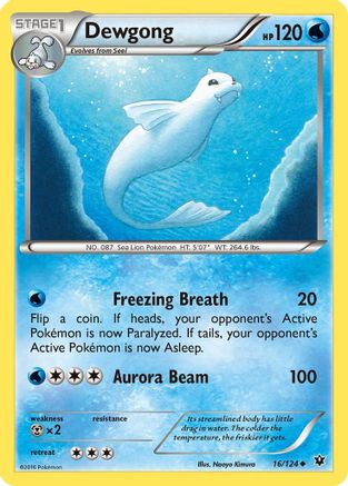 Dewgong (016/124) [XY  Fates Collide] Normal - Uncommon