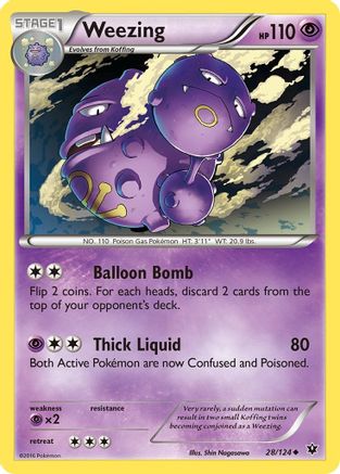 Weezing (028/124) [XY  Fates Collide] Normal - Uncommon